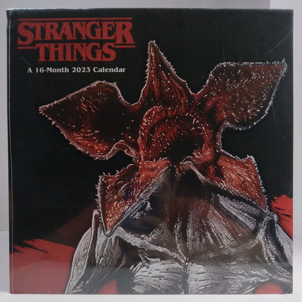 Stranger Things 16-Month 2023 Wall Calendar New